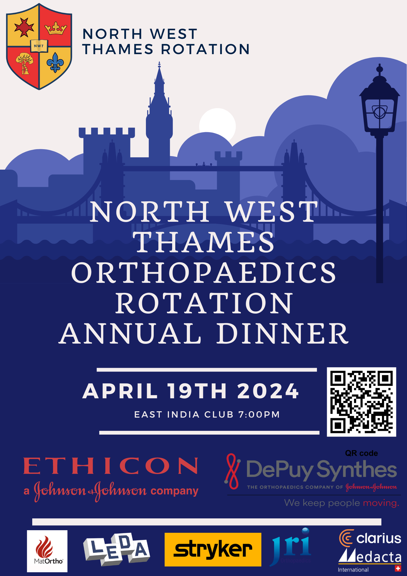 North West Thames Orthopaedics Rotation Annual Dinner